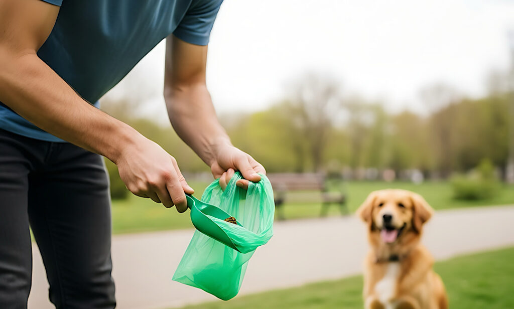 Scooping Dog Poop in Denver